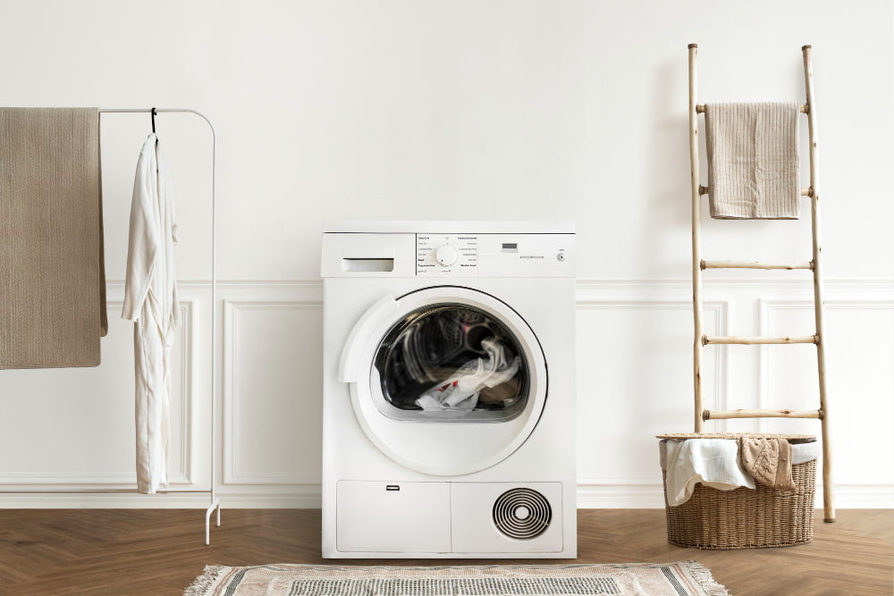 washing machine minimal laundry room interior design